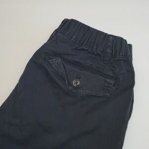 Bearbottom Chino Shorts Mens Small 7" Inseam Stretch Elastic Waist Pockets Black